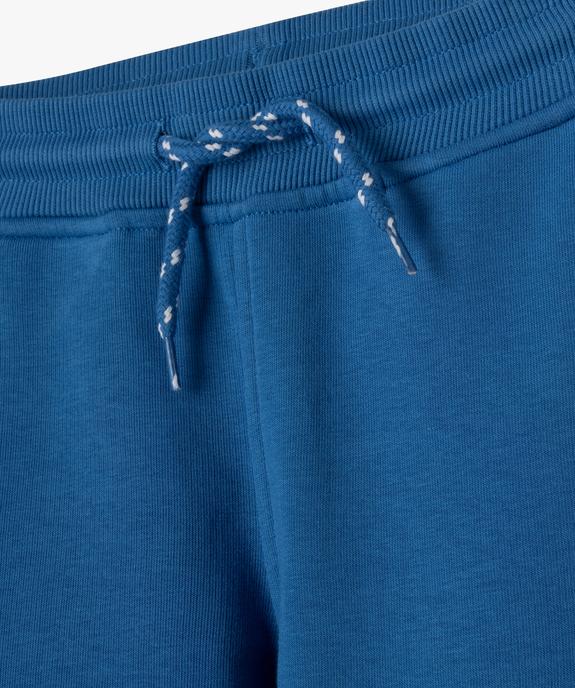 Pantalon de jogging en molleton uni garçon vue2 - GEMO (ENFANT) - GEMO