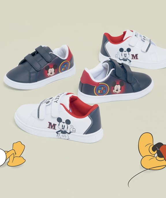 Baskets enfant à scratch imprimées Mickey vue6 - MICKEY - GEMO