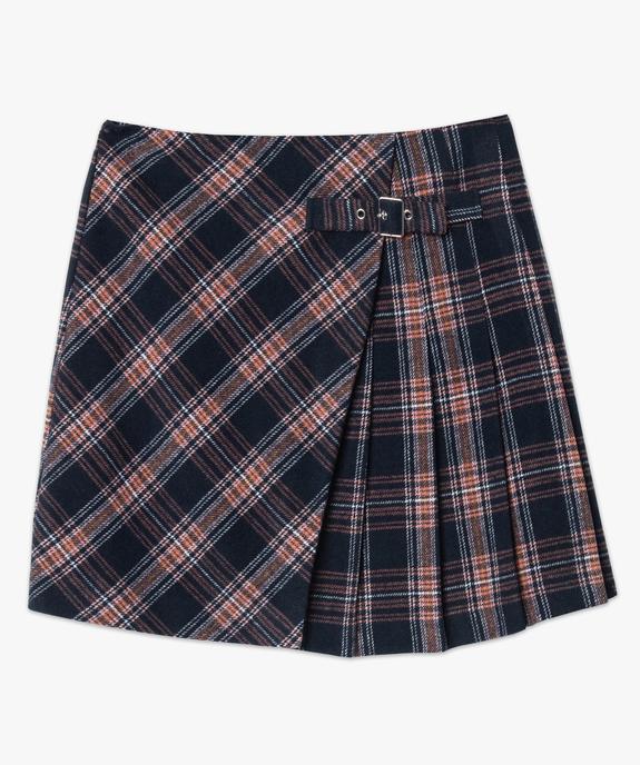 Jupe femme courte à carreaux style écossais vue4 - GEMO(FEMME PAP) - GEMO