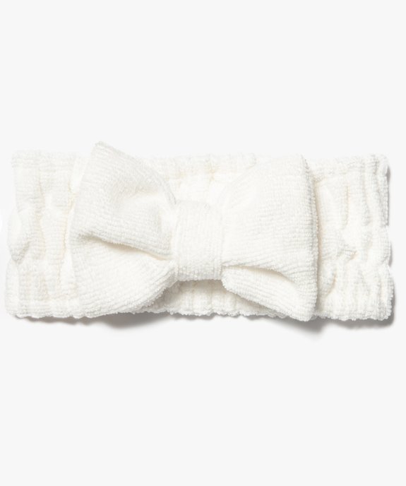 Bandeau de maquillage femme en éponge avec noeud  vue1 - GEMO (ACCESS) - GEMO