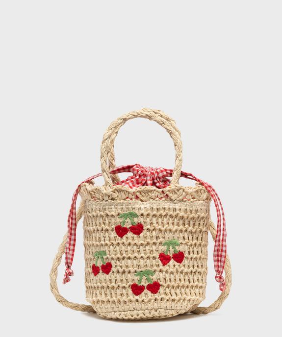 Sac à main en paille de papier fille vue3 - GEMO (ACCESS) - GEMO