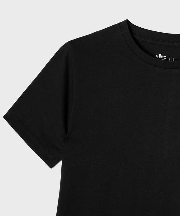 Tee-shirt manches courtes avec motif streetwear garçon vue2 - GEMO 4G GARCON - GEMO