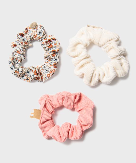Chouchou en tissu fille (lot de 3) - LuluCastagnette vue1 - LULUCASTAGNETTE - GEMO