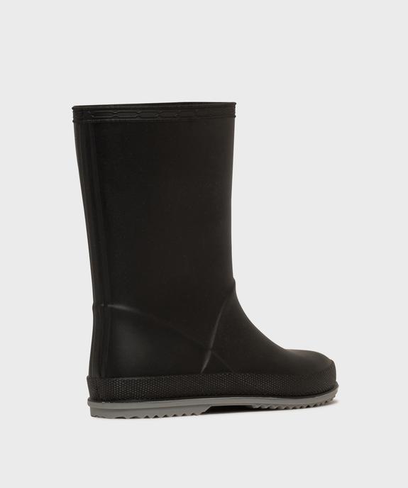 Bottes de pluie à semelle crantée contrastée garçon vue4 - 5 MILES - GEMO