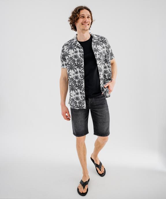 Bermuda en jean straight homme vue4 - GEMO 4G HOMME - GEMO