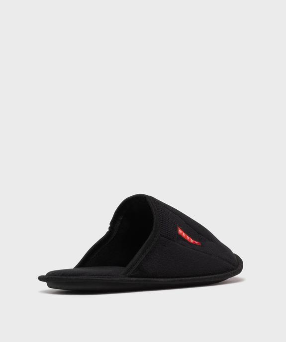 Chaussons mules en velours doux homme vue4 - GEMO 4G HOMME - GEMO