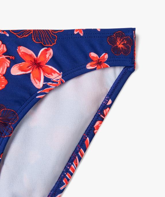 Bas de maillot de bain fille imprimé fleuri vue2 - GEMO (JUNIOR) - GEMO