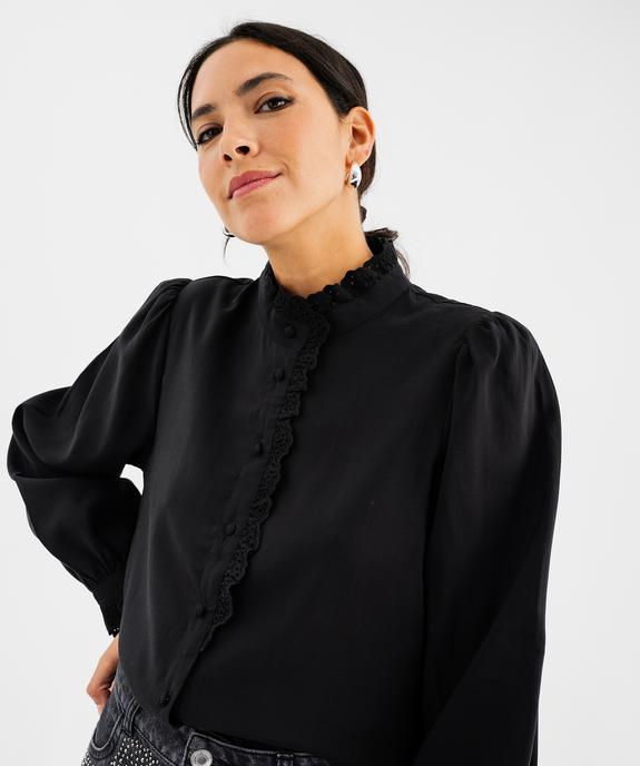 Chemise fluide col montant femme vue5 - GEMO(FEMME PAP) - GEMO
