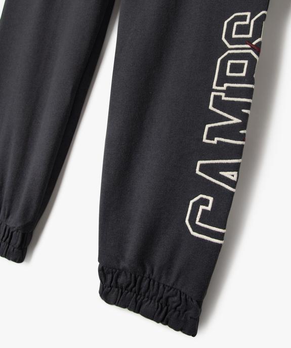 Pantalon de jogging avec inscription brodée garçon - Camps United vue3 - CAMPS - GEMO