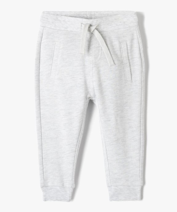 Pantalon de jogging avec ceinture bord-côte bébé garçon vue1 - GEMO 4G BEBE - GEMO
