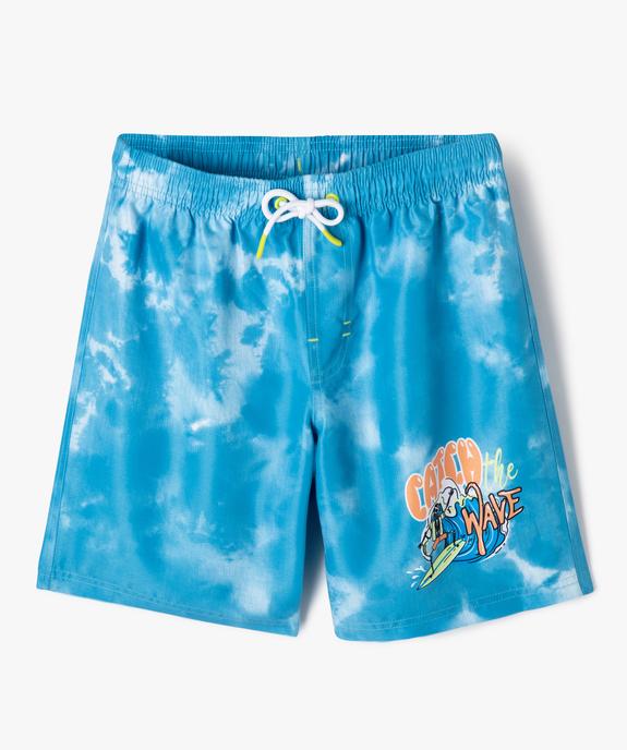 Short de bain avec motif surfeur garçon vue1 - GEMO 4G GARCON - GEMO