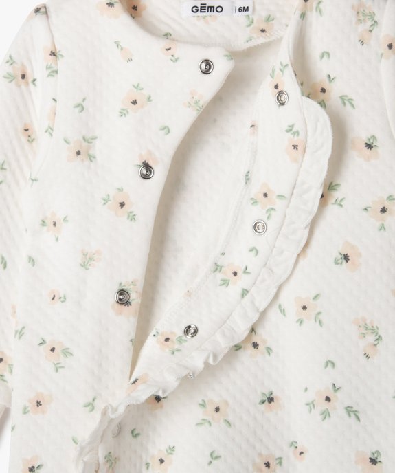 Ensemble 3 pièces pyjama + body manches longues + bavoir bébé vue5 - GEMO(BB COUCHE) - GEMO