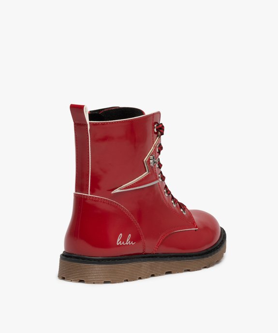 Boots fille à semelle crantée style rock – LuluCastagnette vue4 - LULU CASTAGNETT - GEMO