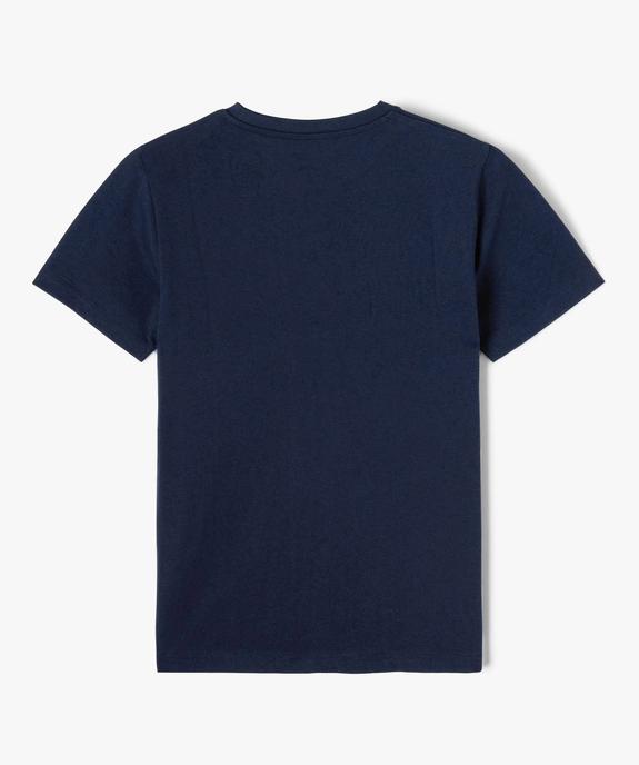 Tee-shirt à manches courtes imprimé garçon vue4 - GEMO 4G GARCON - GEMO