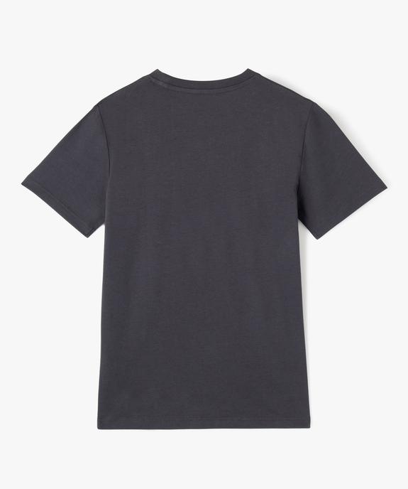 Tee-shirt à manches courtes avec inscription garçon vue4 - GEMO (JUNIOR) - GEMO