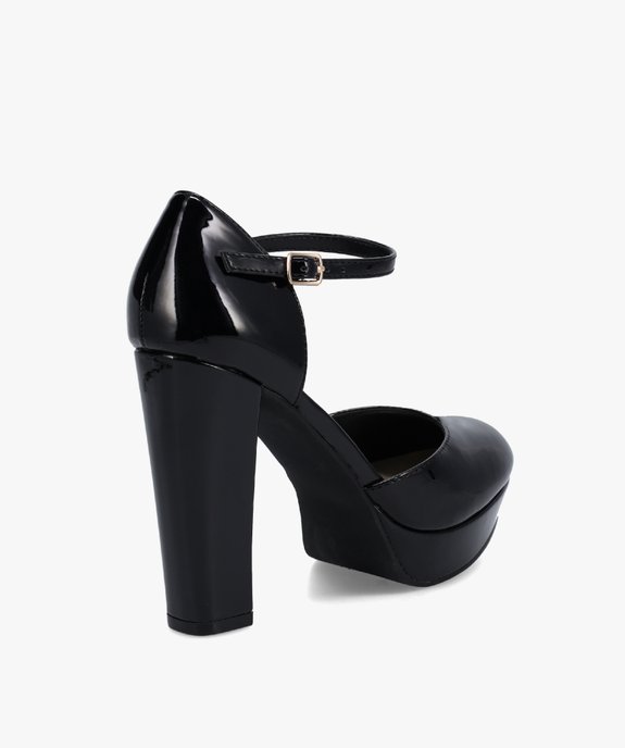 Escarpins femme à talon vernis style rockabilly vue4 - GEMO(URBAIN) - GEMO