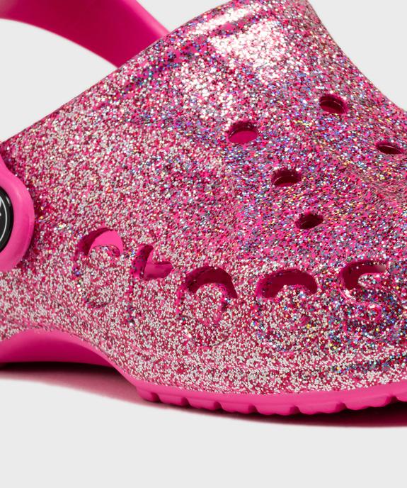 Sabots souples pailletés dessus perforé fille - Crocs vue6 - CROCS - GEMO