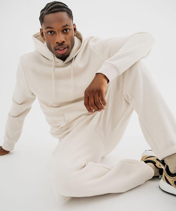 Sweat à capuche en molleton doux homme vue4 - GEMO