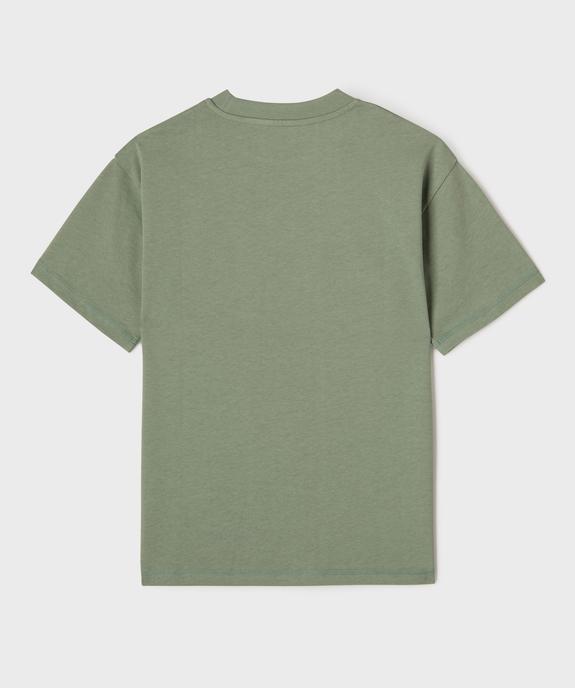 Tee-shirt manches courtes et col rond garçon vue3 - GEMO (JUNIOR) - GEMO