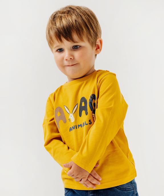 Tee-shirt manches longues avec motif animaux bébé garçon - GEMO(BEBE DEBT) Tee-shirt manches longues avec motif animaux bébé garçon vue6 - GEMO(BEBE DEBT) - GEMO