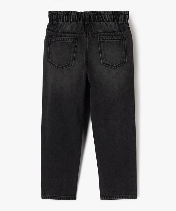 Jean slouchy à taille haute ajustable fille vue3 - GEMO (ENFANT) - GEMO