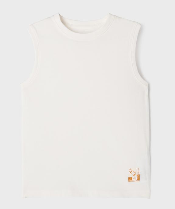 Débardeur en coton avec logo skate garçon vue1 - GEMO (ENFANT) - GEMO