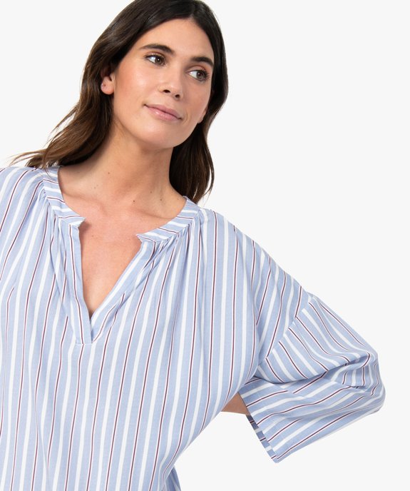 Chemise de nuit femme à manches 3/4 vue5 - GEMO(HOMWR FEM) - GEMO