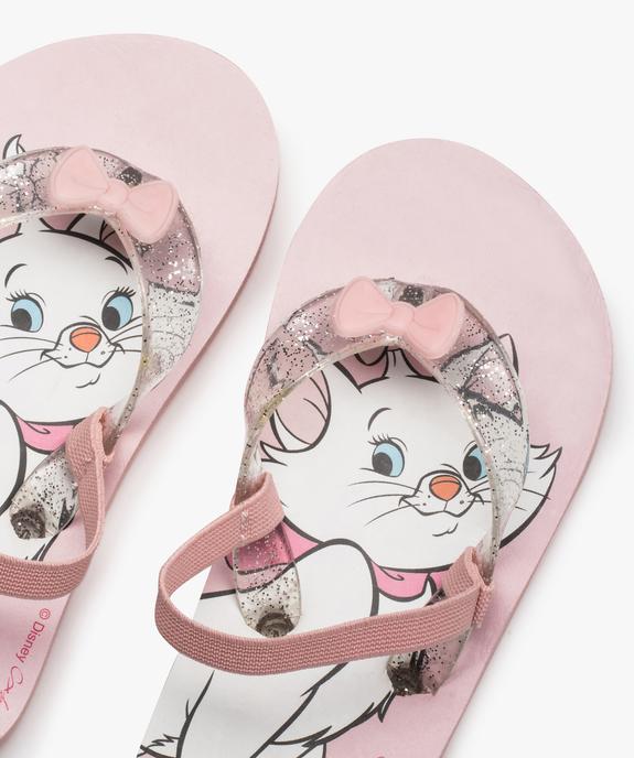 Tongs fille avec brides à paillettes et semelle Aristochats - Disney vue3 - DISNEY - GEMO