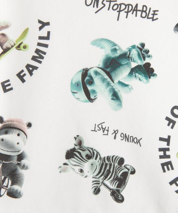 Sweat en molleton imprimé peluches bébé garçon vue2 - GEMO 4G BEBE - GEMO