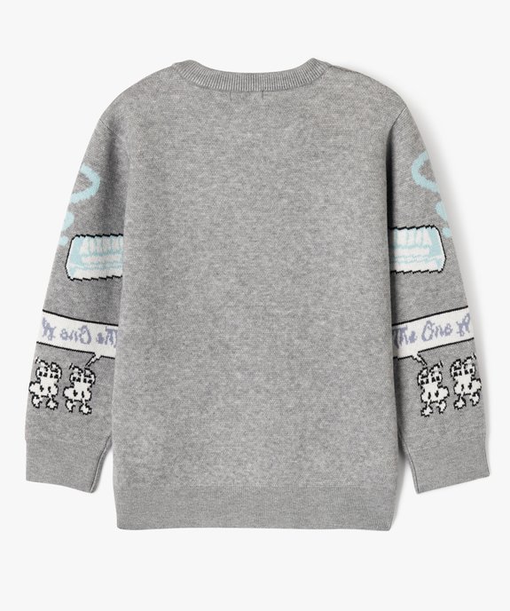 Pull à motifs thème musique garçon vue3 - GEMO (ENFANT) - GEMO