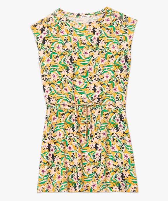 Robe femme imprimée en maille fluide coupe courte vue4 - GEMO(FEMME PAP) - GEMO