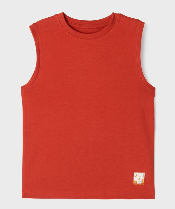 Débardeur en coton avec logo skate garçon vue1 - GEMO (ENFANT) - GEMO
