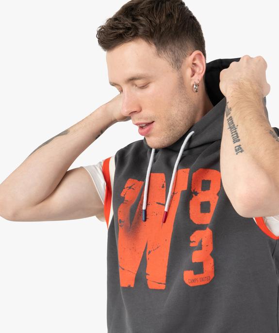 Sweat homme à capuche sans manches  – Camps United vue2 - CAMPS UNITED - GEMO