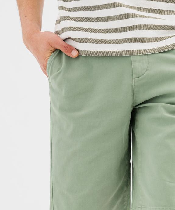 Bermuda en coton stretch coupe regular homme vue2 - GEMO 4G HOMME - GEMO