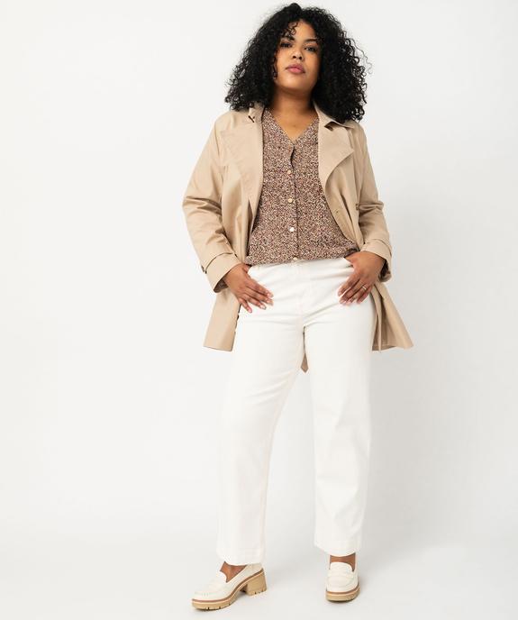 Chemise à manches longues imprimée femme grande taille vue5 - GEMO 4G GT - GEMO
