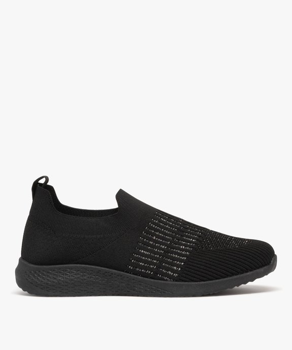 Baskets femme slip-on en mesh ajouré et à paillettes vue1 - GEMO (SPORTSWR) - GEMO