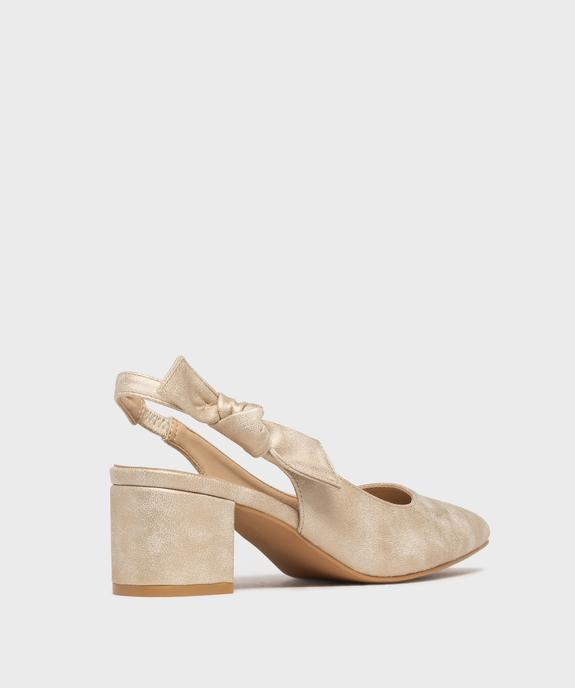 Escarpins à bout pointu et talon ouvert femme vue4 - VALENTINA BALDA - GEMO