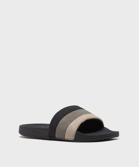 Mules de piscine à large bride matelassée homme - Isotoner vue2 - ISOTONER - GEMO