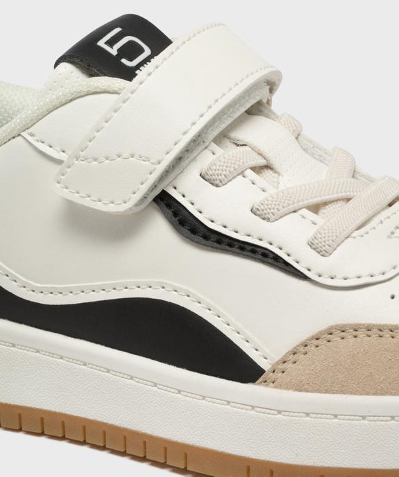 Baskets à scratch avec empiècements contrastants garçon - 5 Miles vue6 - 5 MILES - GEMO