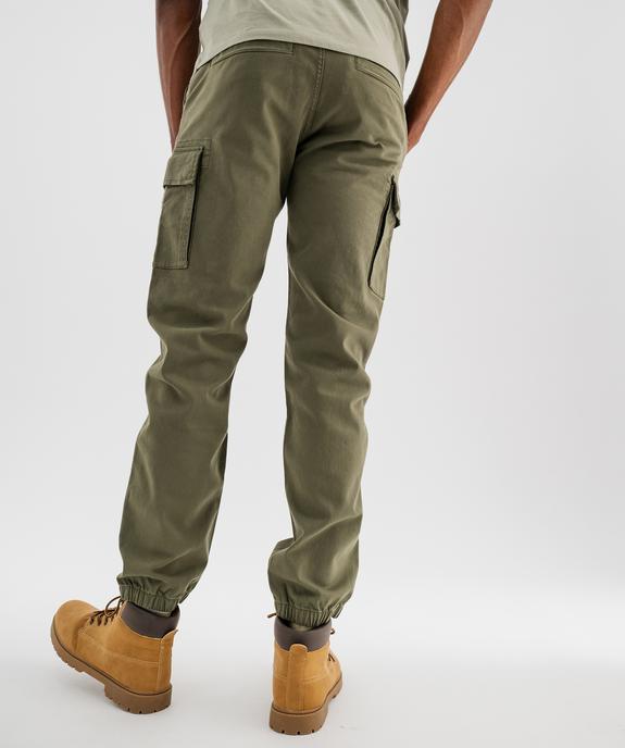 Pantalon cargo coupe straight en coton stretch homme vue7 - GEMO (HOMME) - GEMO