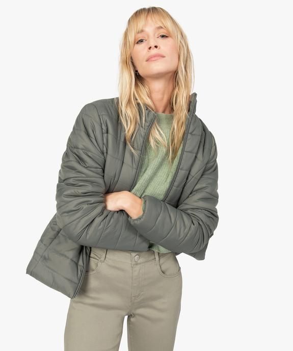 Doudoune femme légère avec col montant et fermeture zippée vue1 - GEMO(FEMME PAP) - GEMO