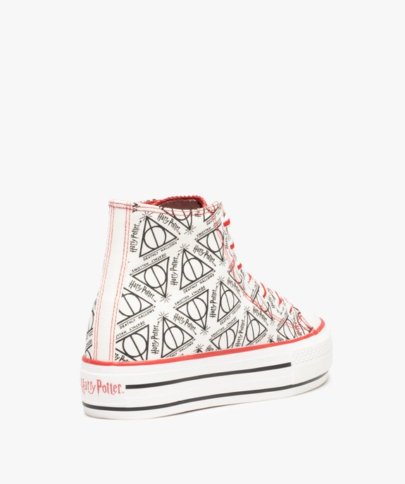 Baskets femme montantes imprimées - Harry Potter vue4 - HARRY POTTER - GEMO