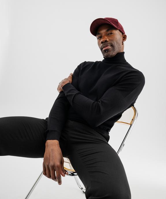 Pull col roulé en maille fine homme vue4 - GEMO 4G HOMME - GEMO