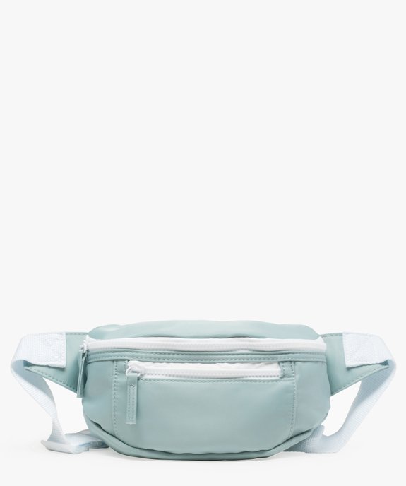 Sac banane femme en toile avec poches zippées vue1 - GEMO (ACCESS) - GEMO
