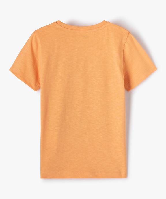 Tee-shirt garçon à manches courtes et imprimé skate fluo vue3 - GEMO (ENFANT) - GEMO
