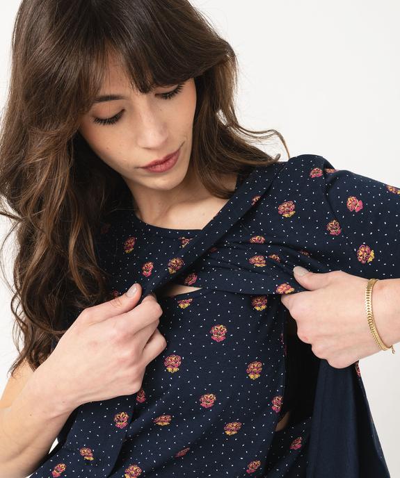 Tee-shirt de grossesse et d'allaitement à motifs vue2 - GEMO 4G MATERN - GEMO