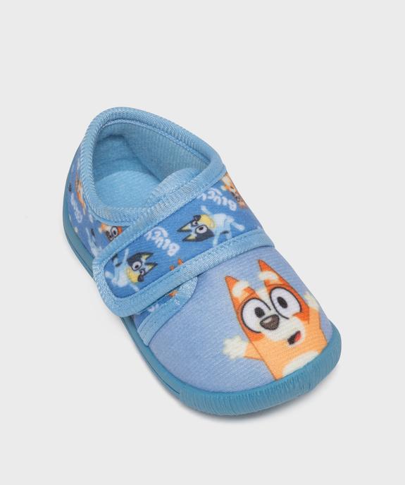 Chaussons fermeture scratch bébé avec motif Bluey - Ludo Studio vue5 - BLUEY - GEMO