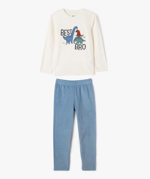 Pyjama en polaire motif dinosaures garçon vue1 - GEMO (ENFANT) - GEMO
