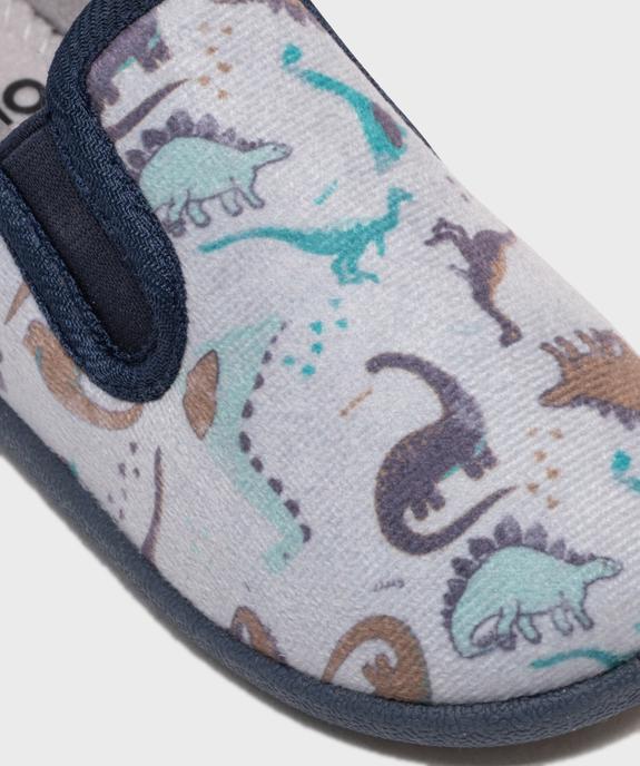 Chaussons pantoufles à motif dinosaures garçon  vue6 - GEMO 4G GARCON - GEMO