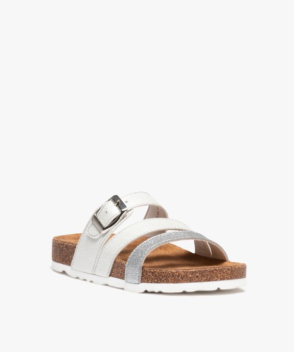Mules fille à brides scintillantes avec boucle vue2 - GEMO (ENFANT) - GEMO